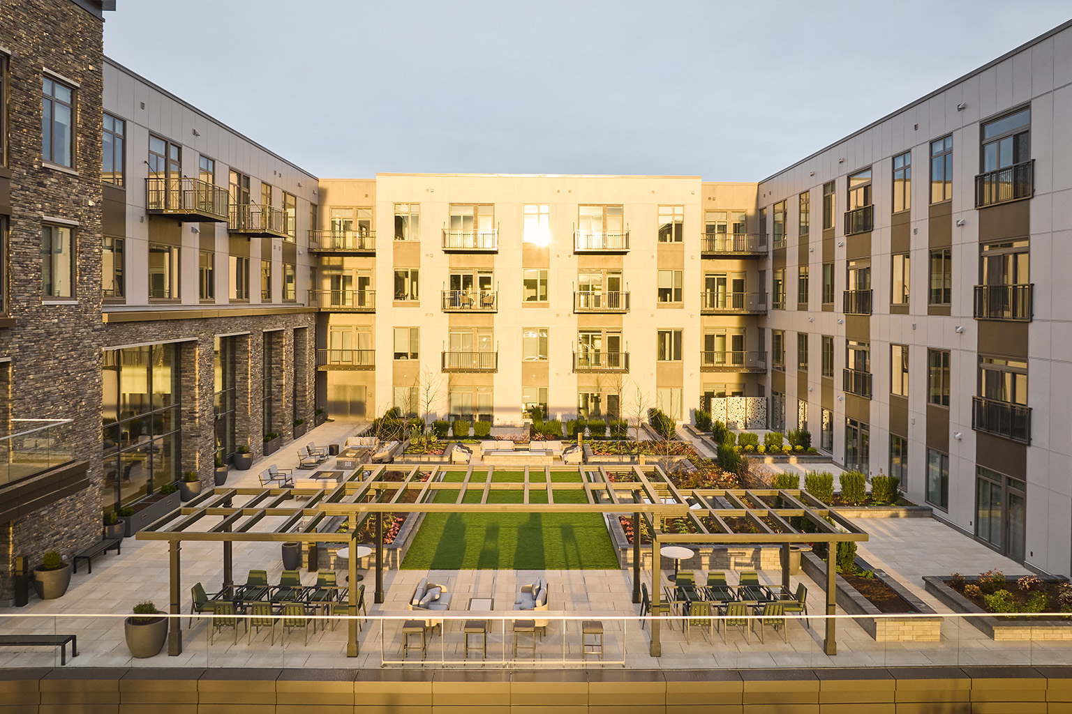 An image of the exterior of the Life Time Living in Burlington, MA